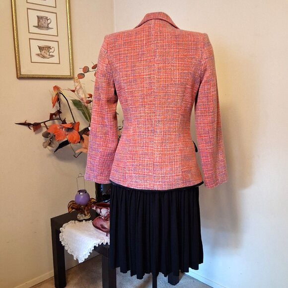 NWT Women's Lined Pink Blazer Jacket Spring Fall Winter Jackets S 4 6 - Picture 7 of 11